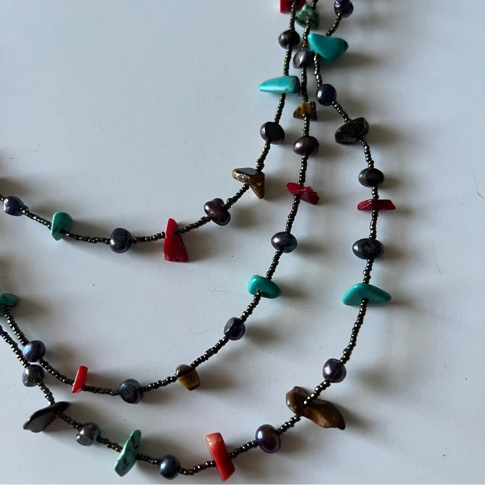 Symphony of Stones Layered Necklace J18